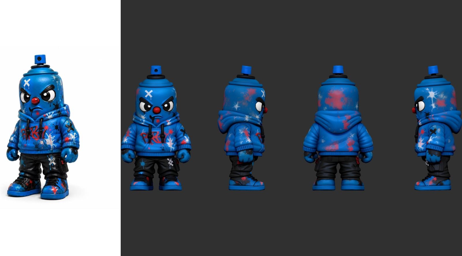 Spray Wayde physical figure turnaround